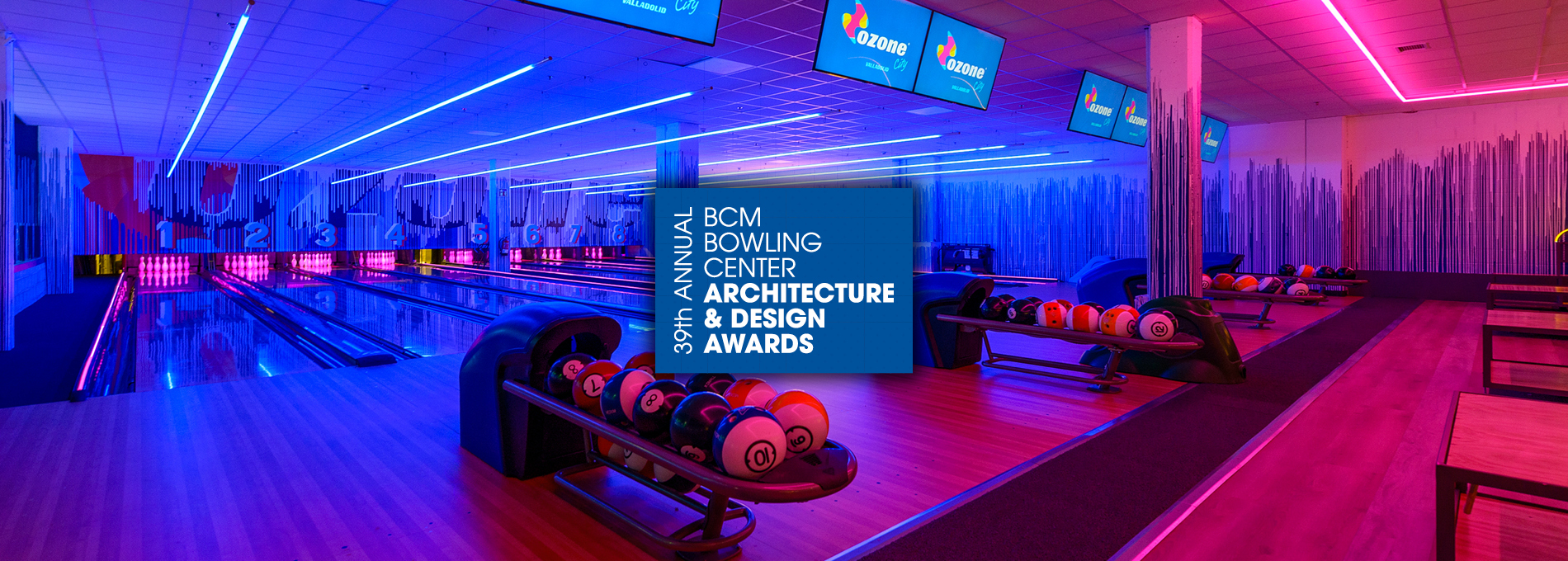 QubicaAMF: Ozone Valladolid 2023 Bowling Design Awards banner